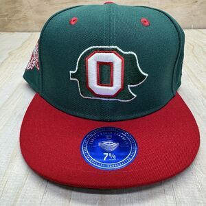 NEW Oakland Oaks Ebbets Field Flannels DNA Fitted Cap Hat Green sz 7 5/8